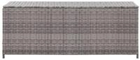 vidaXL Gartenbox, Garten-Auflagenbox Grau 120x50x60 cm Poly Rattan