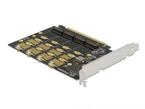 Delock Modem DeLOCK PCI Express x16 Karte zu 4 x intern NVMe M.