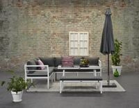 Garden Impressions Gartenlounge-Set Blakes links wei&szlig; Dining Ecklounge Set,