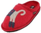Haflinger Flair Cucho Pantoffeln gewalkter aus Wolle Katze Unisex Hausschuh