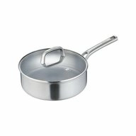 Berndes Schmorpfanne mit Glasdeckel 28 cm, poliert - Tricion Resist,