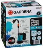GARDENA Hauswasserwerk Gardena Akku-Regenfasspumpe 2000/2 18V P4A solo