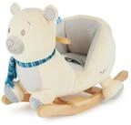 BIECO Schaukeltier Schaukelpferd B&auml;r aus Pl&uuml;sch & Holz &ndash; Wippe ab...