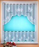 Weckbrodt Scheibengardine Eliana (1 St), Stangendurchzug, halbtransparent,...