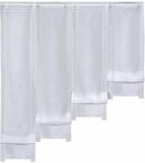 Weckbrodt Scheibengardine Selina (1 St), Stangendurchzug, transparent, Voile,