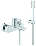 Grohe Badarmatur Lineare Einhand-Wannenbatterie mit Brausegarnitur - Chrom