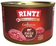 Rinti Singlefleisch Exclusive Ziege Pur 185 g - 12 St&uuml;ck, Nassfutter f&uuml;r: Hund