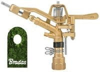 Bradas Kreisregner Messing Impuls Regner 360&deg; IG 1" 50m