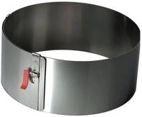 LARES Tortenring Tortenring mit Klemmhebel, H: 7cm, &Oslash; 10-18 cm,...