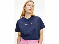 Tommy Jeans Rundhalsshirt TJW BXY CROP LINEAR LOGO TEE mit Tommy Jeans...
