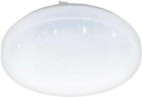 EGLO LED Deckenleuchte FRANIA-S Deckenlampe, wei&szlig;, Kristalleffekt, geringe