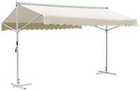 vidaXL Sonnenschirm Freistehende Markise Cremefarben 4 x 3 m