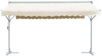 vidaXL Sonnensegel, Freistehende Markise 500x300 cm Creme