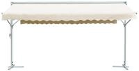 vidaXL Pavillon beige - 6 x 3 m Freistehende Markise 600x300 cm CremePavillon