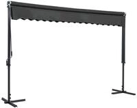 vidaXL Sonnensegel, Freistehende Markise 400x300 cm Anthrazit