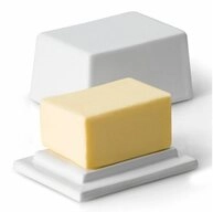 Continenta Butterdose f&uuml;r 125 g Butter Wei&szlig;, Keramik, (1-tlg)