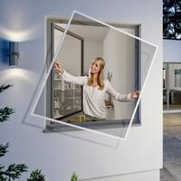 Windhager Insektenschutz-Fensterrahmen Flexi Fit, Fliegengitter teleskopierbar f&uuml;r