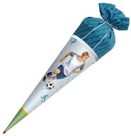 Roth Schult&uuml;te Traumtor Fu&szlig;ball, 70 cm, rund, mit blauem Stoffverschluss,