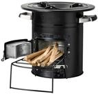 BBQ-Toro Feuerstelle Raketenofen RAKETE #2, schwarz, Rocket Stove f&uuml;r Dutch...