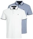Jack & Jones Poloshirt JJEPAULOS im Doppelpack mit Logostickerei und Komfort