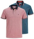 Jack & Jones Poloshirt JJEPAULOS im Doppelpack mit Logostickerei und Komfort