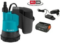 GARDENA Tauchpumpe 1460061 akku-klarwassertauchpumpe 2000/2 18V P4A