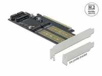 Delock PCIe x16 Karte > 2x M.2 KeyB + 1x mSATA Mainboard