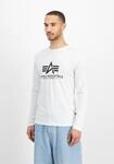 Longsleeve ALPHA INDUSTRIES "Basic Longsleeve BL", Herren, Gr. 3XL, wei&szlig;,