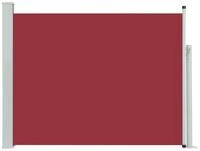 vidaXL Seitenmarkise Ausziehbare Seitenmarkise 140&times;500 cm Rot