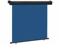 vidaXL Balkon-Seitenmarkise 160×250 cm blau (48432)