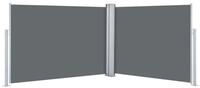 vidaXL Seitenmarkise Ausziehbare Seitenmarkise Anthrazit 120 x 1000 cm (1-St)