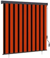 Rollo Au&szlig;enrollo 160x250 cm Orange und Braun, vidaXL