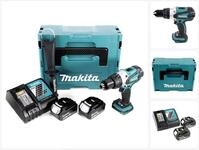 Makita Akku-Schrauber DDF 458 RTJ 18V Akku Bohrschrauber 91 Nm im Makpac mit 2x