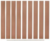 vidaXL Gartenzaun Ersatz-Zaunbretter 9 Stk. WPC 170 cm Braun, (9-St)