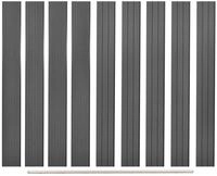 vidaXL Gartenzaun Ersatz-Zaunbretter 9 Stk. WPC 170 cm Grau, (9-St)