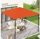 Outsunny Pavillon-Ersatzdach Pavillonabdeckung, Orange, 180 g/m&sup2;, 295 x 295 cm