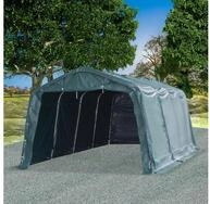 vidaXL Angelzelt, Weidezelt PVC 550 g/m&sup2; 3,3&times;6,4 m Dunkelgr&uuml;n
