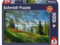 Schmidt Spiele Puzzle Frühlingsallee zur Tulpenblüte, Insel Mainau Puzzle...