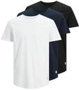 Rundhalsshirt JACK & JONES "JJENOA TEE SS CREW NECK 3PK MP NOOS", Herren, Gr. S, blau