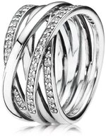 Pandora Fingerring Ring aus 925er Silber mit Zirkonia von PANDORA 190919CZ (Gr&ouml;&szlig;e: