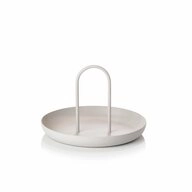 Zone Denmark Tablett Singles Warm Grey, &Oslash; 20 cm, Metall, Eisen