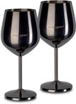 ECHTWERK Weinglas, 2-tlg., Edelstahl, PVD Beschichtung, 2-teilig, 0,5 Liter