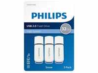 Philips FM32FD70E/00 USB-Stick (USB 2.0, Lesegeschwindigkeit 23,00 MB/s, Shadow