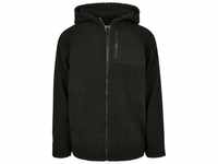 URBAN CLASSICS Allwetterjacke Urban Classics Herren Hooded Sherpa Zip Jacket...