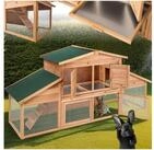 tectake Freigehege Kleintierstall, aus Holz