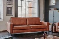 KAWOLA Sofa VILNIUS, Couch Lederfaserstoff, 2-Sitzer oder 3-Sitzer, verschiedene