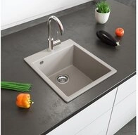 Bergstroem Granitsp&uuml;le Venice, Beige, 43 x 50 cm, Rechteckig, 42.5/50 cm, Resistent