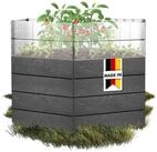 GARANTIA Hochbeet ERGO Hochbeet Turbo L 75 Stone, inkl. FLORA Wassersparsystem