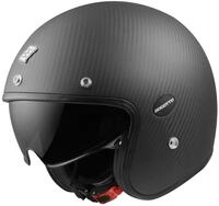 Bogotto Motorradhelm V587 Carbon Jethelm, integriertes Sonnenvisier