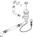 Blanco Ablaufgarnitur BLANCO Ablaufgarnitur 3&frac12;" mit Ablauffernbedienung f&uuml;r BLANCO